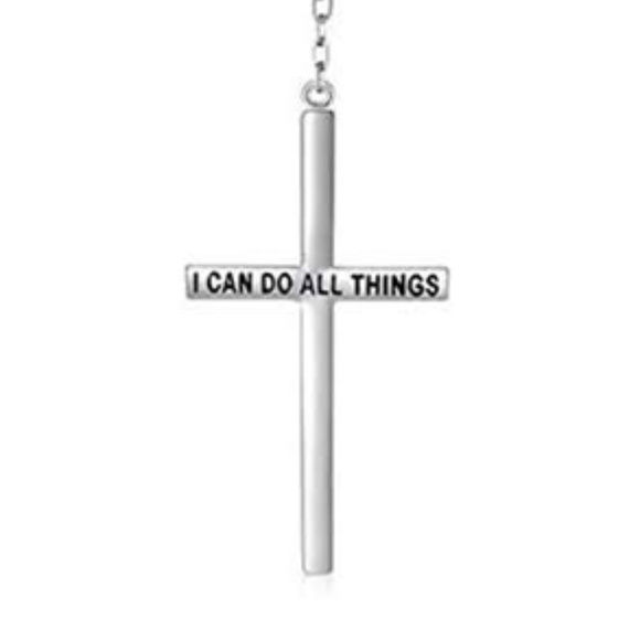 CROSS LOVE S925 Sterling Silver Lariat Necklace - Picture 2 of 6